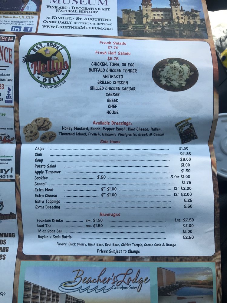Nelly’s Deli menu image