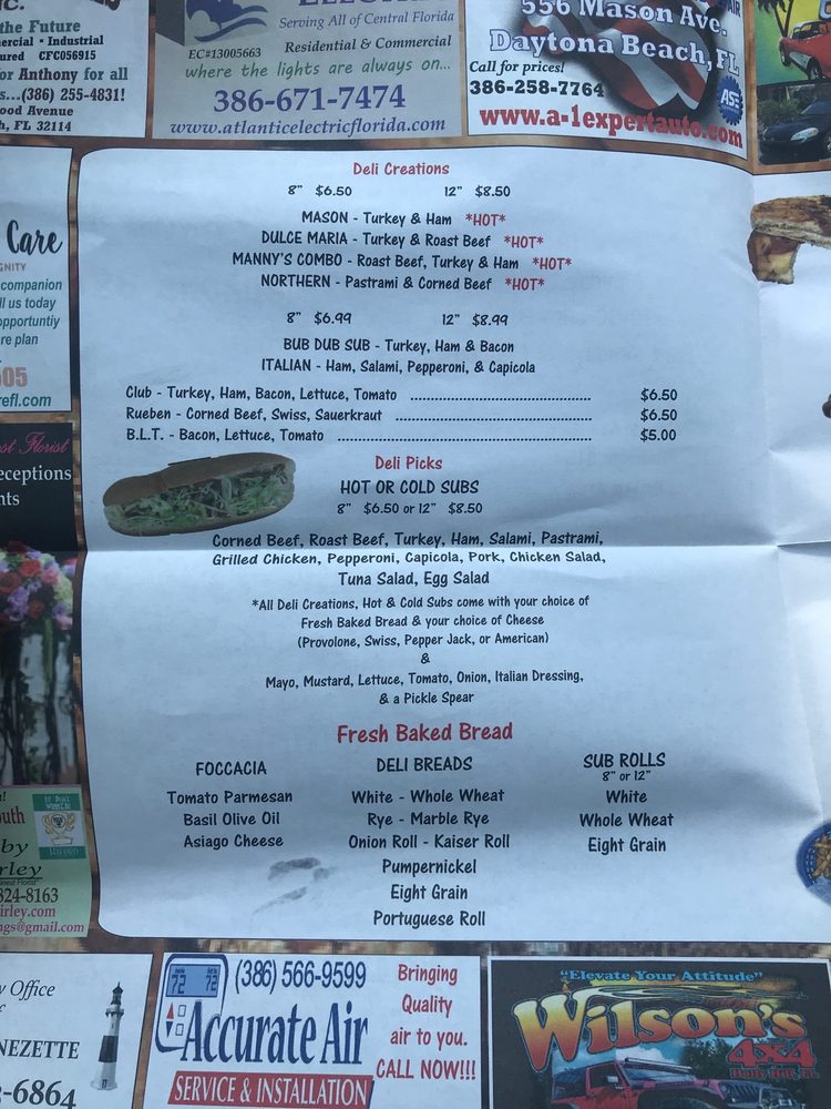 Nelly’s Deli menu image