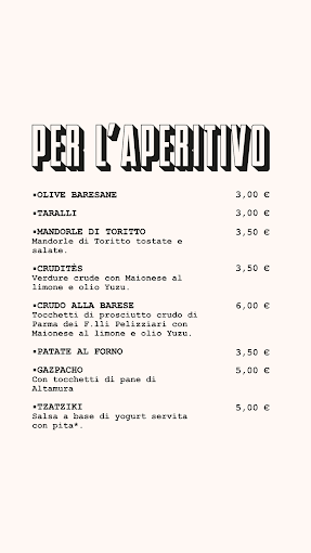 Taglieroteca menu image